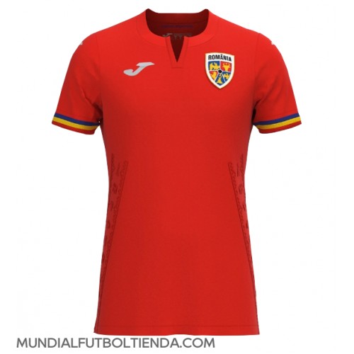 Camiseta Rumania Segunda Equipación Replica Eurocopa 2024 mangas cortas